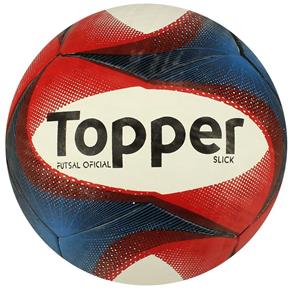 Bola Futsal Topper Slick - - Vermelho-Azul-Branco - - Vermelho-Azul-Branco