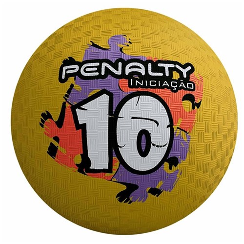 Bola Iniciação de Borracha T10 Penalty - Amarelo