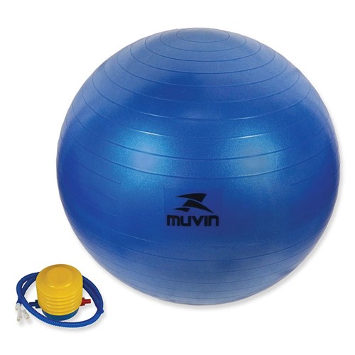 Bola Muvin de Pilates e Yoga 55 Cm Azul