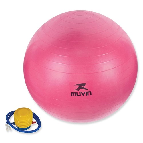 Bola Muvin de Pilates e Yoga 65 Cm Rosa
