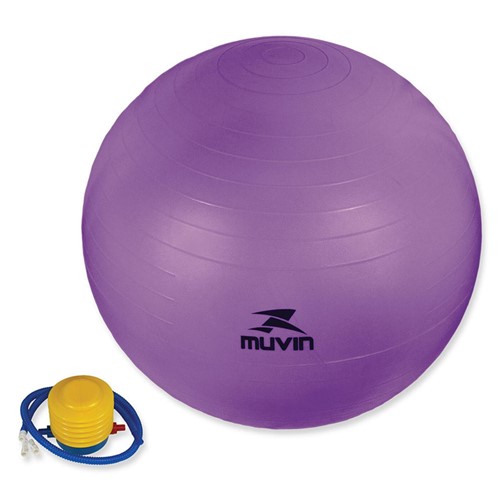Bola Muvin de Pilates e Yoga 65 Cm Roxo