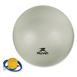Bola para Pilates e Yoga 55 Cm Cinza Muvin