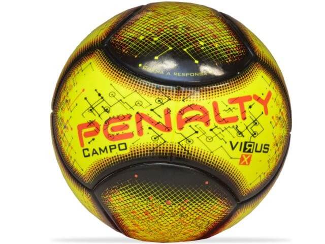 Bola Penalty Campo RX Virus VIII Amarelo