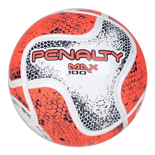 Bola Penalty Max 100 Term Viii Futsal Sub 11 - Branco e Laranja
