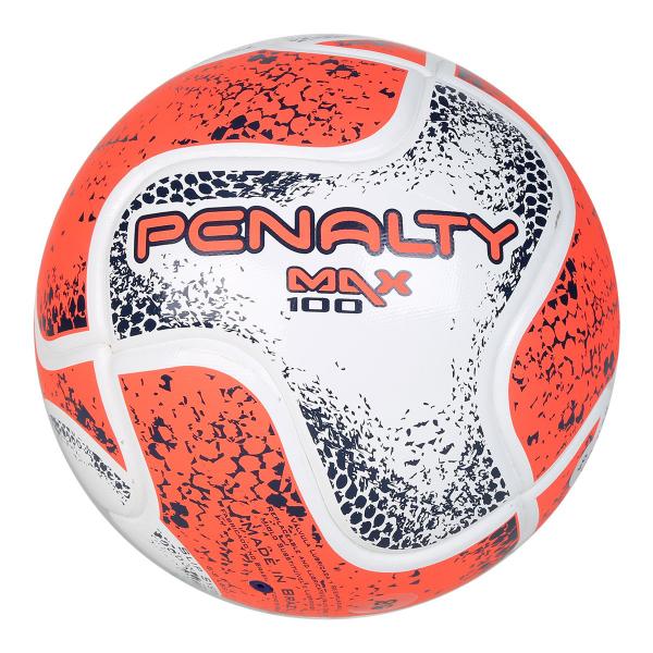 Bola Penalty Max 100 Term VIII Futsal Sub 11 - Branco e Laranja