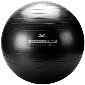 Bola Pilates Fitball 300Kg + Bomba Ziva - 45Cm - Cinza