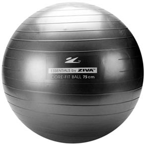 Bola Pilates Fitball 300Kg + Bomba Ziva - 75Cm - Cinza