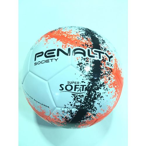 Bola Society Penalty Rx 500 R3 - Branco/laranja