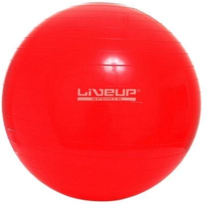 Bola Suíça Liveup LS3221 45 PR para Pilates 45 CM Premium Vermelha