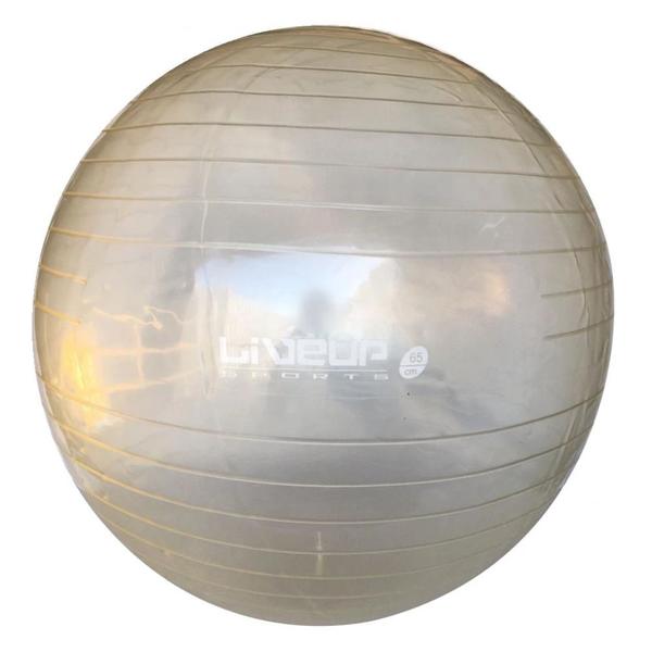 Bola Suica para Pilates 65cm Transparente Liveup
