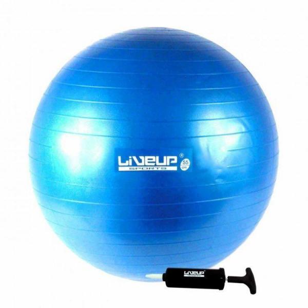Bola Suíça para Pilates com Bomba de Inflar Live Up - 65cm Premium - Liveup