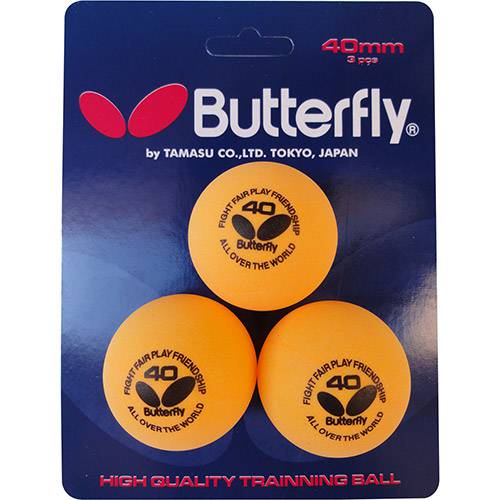 Tudo sobre 'Bola Tênis de Mesa Butterfly com 3 Unidades - Amarelo'