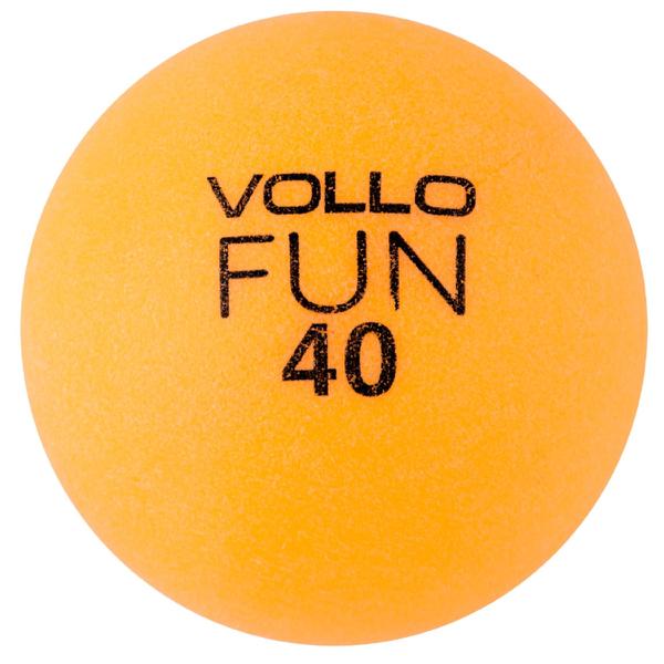 Bola Tênis de Mesa Fun 40 Table Tennis com 100 Unidades Laranja - Vollo VT609