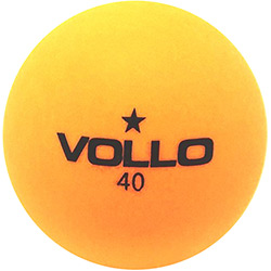 Bola Tênis Mesa Vollo Laranja Embalagem com 6 Unidades 1 Estrelas