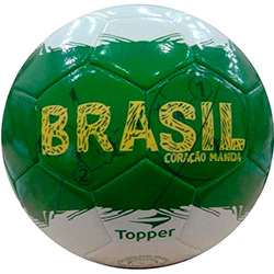 Bola Topper Brasil Campo - Branco, Amarelo e Verde
