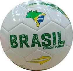 Bola Topper KV Brasil Campo - Branco, Amarelo e Verde