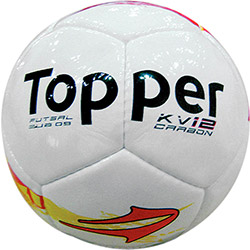 Tudo sobre 'Bola Topper Kv Carbon Sub9 Futsal 2013 - Branco/Amarelo/Vermelho'