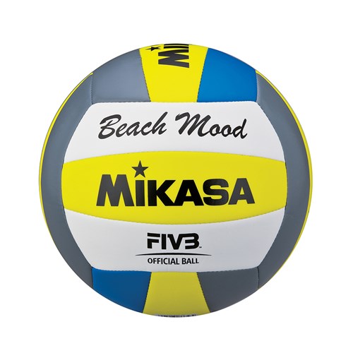 Bola Vôlei Praia Mikasa Vxs-Bmd G2 Series - Amarelo e Cinza