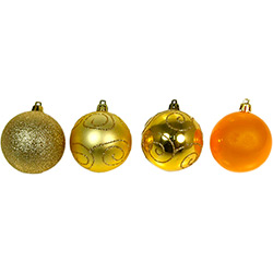 Bolas Decoradas Douradas 6cm 35 Unidades - Orb Christmas