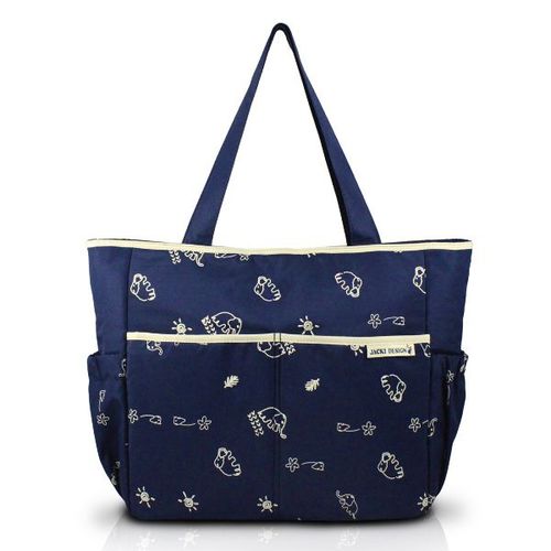 Bolsa de Bebê Estampada Azul/bege - Jacki Design