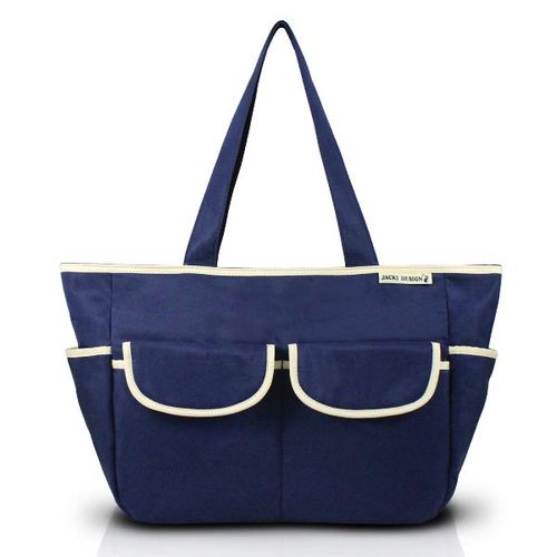 Bolsa de Bebê Lisa Azul/bege - Jacki Design