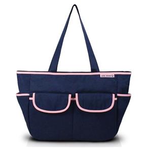 Bolsa de Bebê Lisa - Azul/Pink