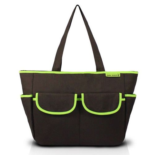 Bolsa de Bebê Lisa Marrom/verde - Jacki Design