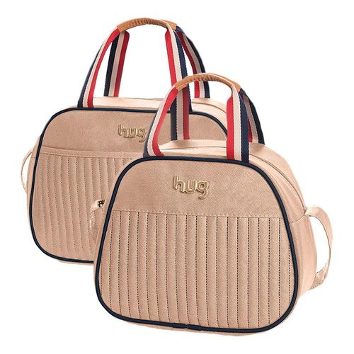 Bolsa Maternidade Náutica Bege Kit 02 Peças Bolsas G e M - Hug