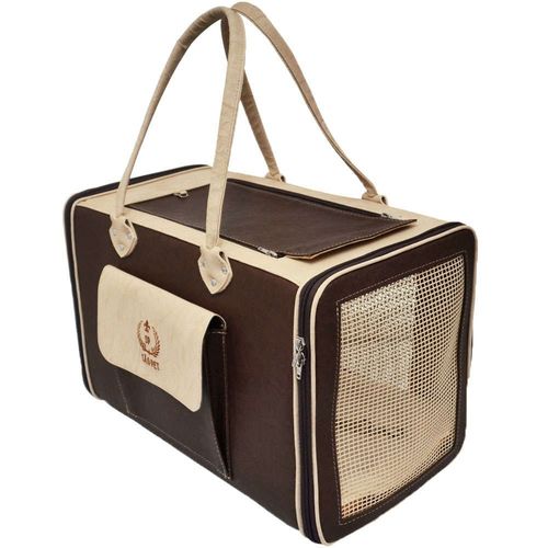 Bolsa para Transporte de Cães e Gatos Paris1 São Pet Marron