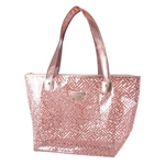 Bolsa Shopper rosa Transparente Diamantes Jacki Design