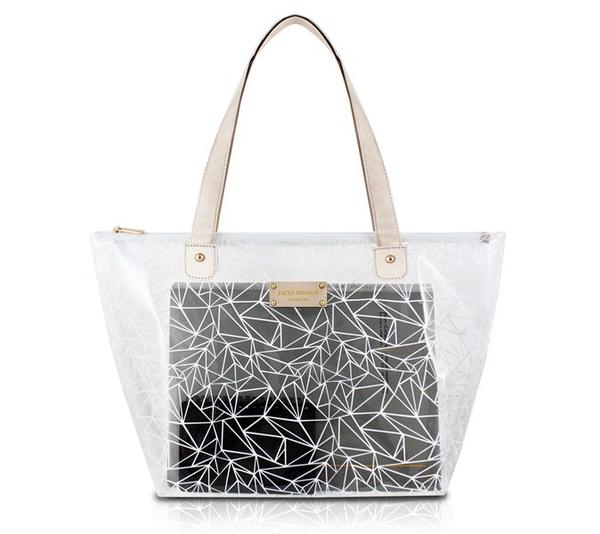 Bolsa Shopper Transparente - Branco - Jacki Design