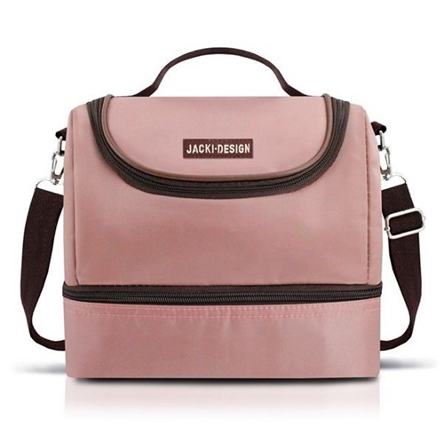 Bolsa Térmica com 2 Compartimentos Rosa Jacki Design