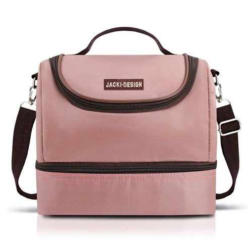 Bolsa Térmica com 2 Compartimentos - Rosa - Jacki Design