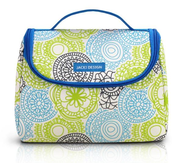 Bolsa Térmica Azul com Marmita e Copo Verde Jacki Design