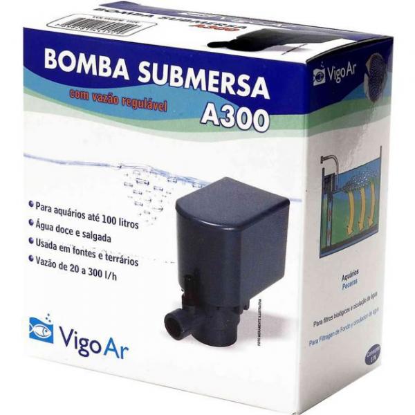 Bomba para Aquário Submersa A300 Vigo Ar 220v - Vigoar