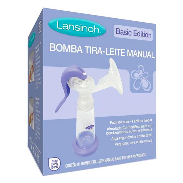 Bomba Tira Leite Manual Basic Edition Lansinoh 1 Unidade