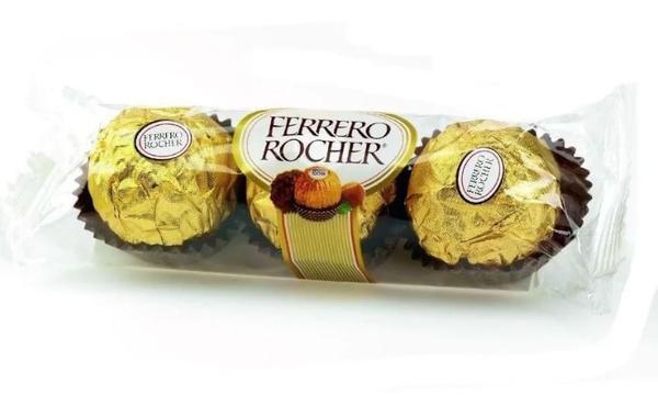 Bombom Ferrero Rocher com 3 Unidades