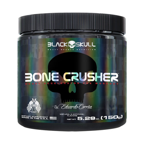 Bone Crusher (pré Treino) 150g - Black Skull - Sabor Radioactive Lemon