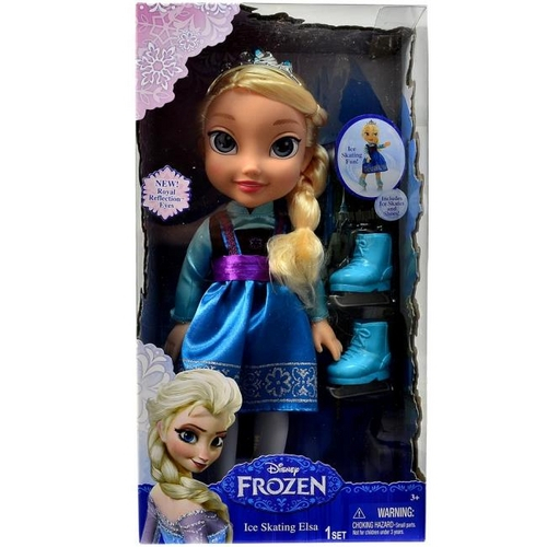 Boneca 35 Cm Frozen Elsa Patinação no Gelo