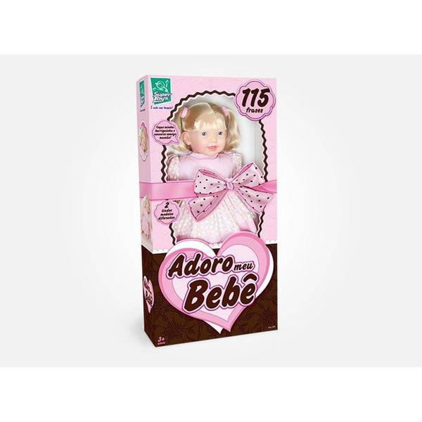 Boneca Adoro Meu Bebe Fala 115 Frases - Super Toys