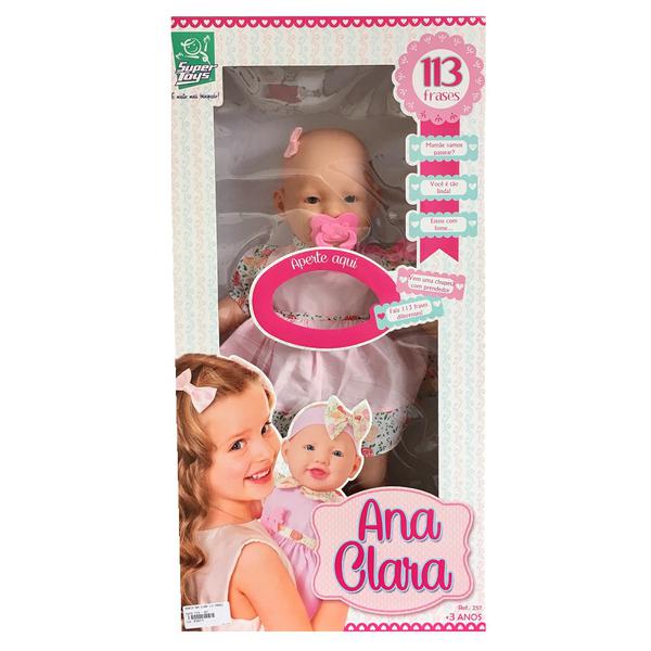 Boneca Ana Clara 113 Frases - Super Toys