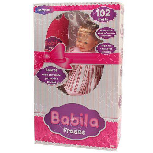 Boneca Babila 102 Frases Loira - Bambola