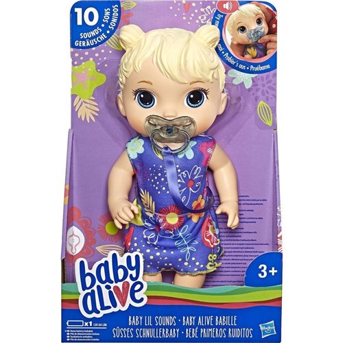 Boneca Baby Alive Bebê Primeiros Sons Loira - Hasbro