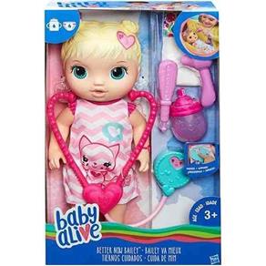 Boneca Baby Alive Cuida de Mim Loira C2691 - Hasbro