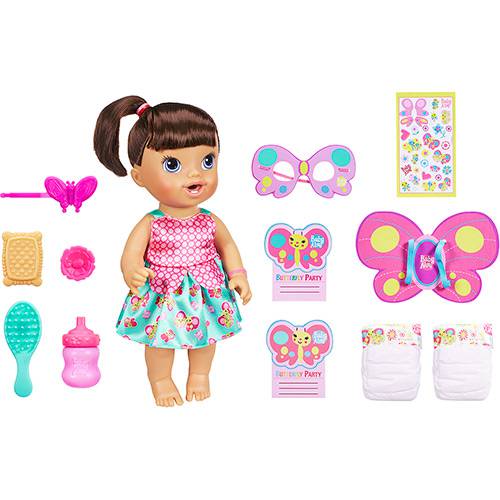 Tamanhos, Medidas e Dimensões do produto Boneca Baby Alive Festa das Borboletas Morena