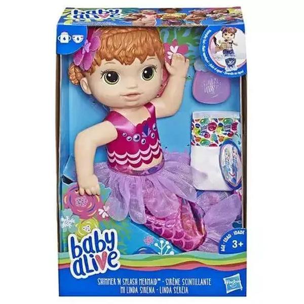 Boneca Baby Alive Linda Sereia Ruiva - E4410 Hasbro