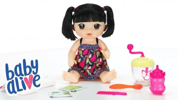 Boneca Baby Alive Papinha Divertida Asiática Hasbro