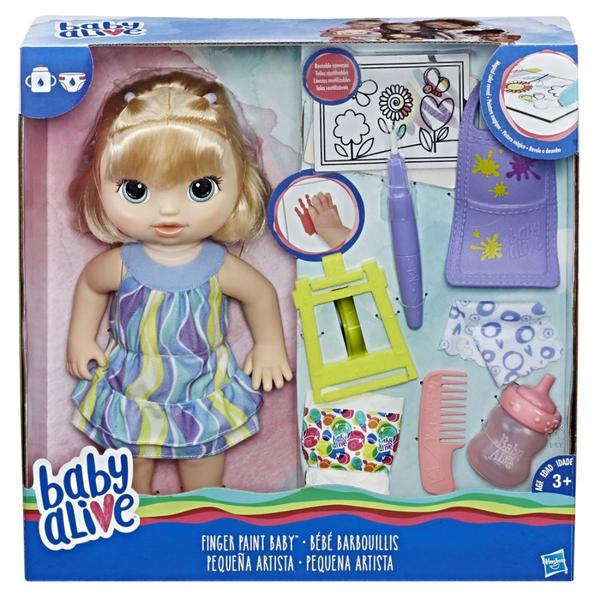 Boneca Baby Alive Pequena Artista Loira C0960 - Hasbro