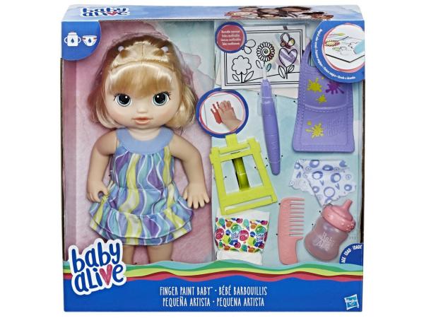 Tudo sobre 'Boneca Baby Alive Pequena Artista Loira - com Acessórios Hasbro'