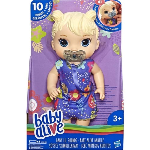 Boneca Baby Alive Primeiros Sons Loira E3690-Hasbro